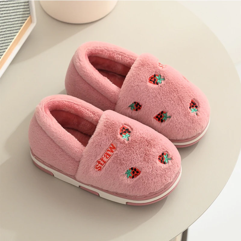 Unicorn Flip Flop Fur Slides Warm Fluffy Slipper For Kids