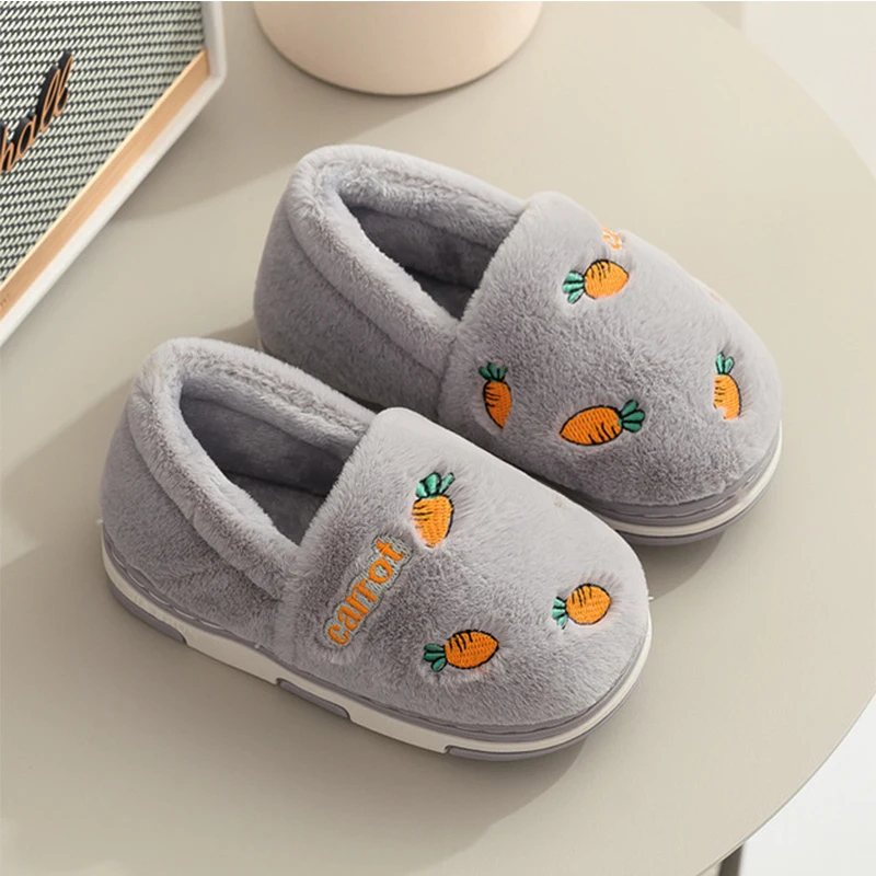 Unicorn Flip Flop Fur Slides Warm Fluffy Slipper For Kids