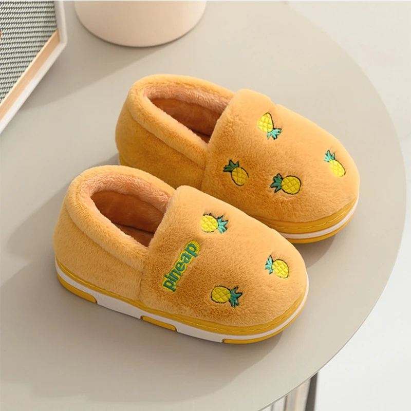 Unicorn Flip Flop Fur Slides Warm Fluffy Slipper For Kids