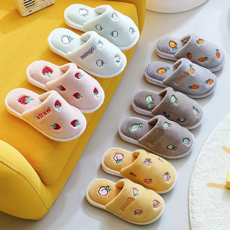 Unicorn Flip Flop Fur Slides Warm Fluffy Slipper For Kids