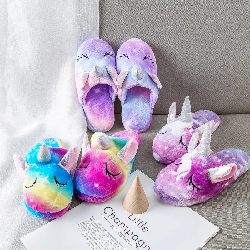 Kigurumi Onesies Pajama Unicorn Cartoon Claw Slippers For Kids