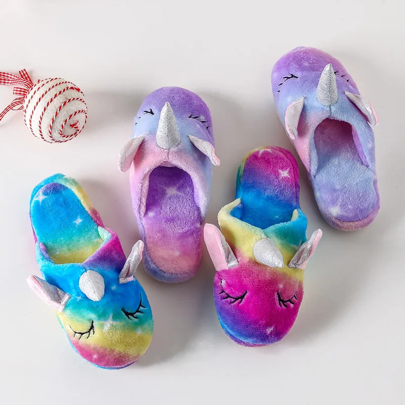 Kigurumi Onesies Pajama Unicorn Cartoon Claw Slippers For Kids