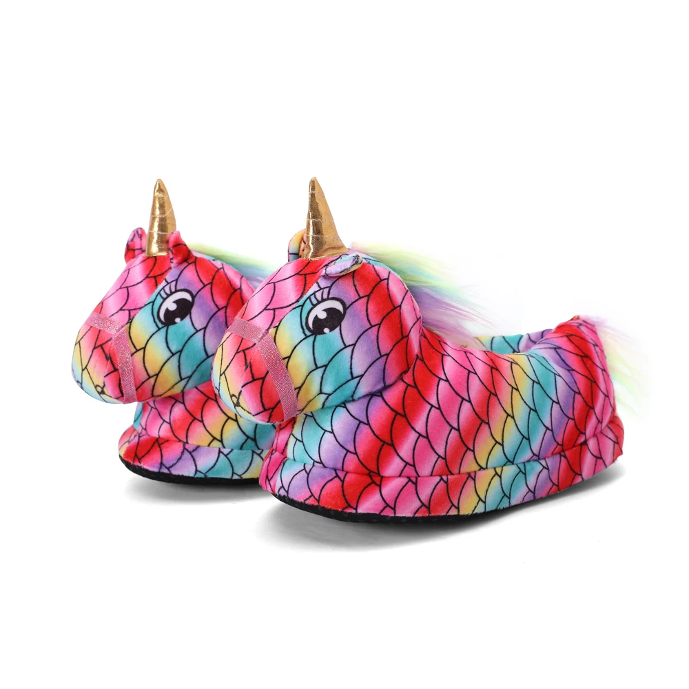 Kigurumi Onesies Pajama Unicorn Cartoon Claw Slippers For Kids