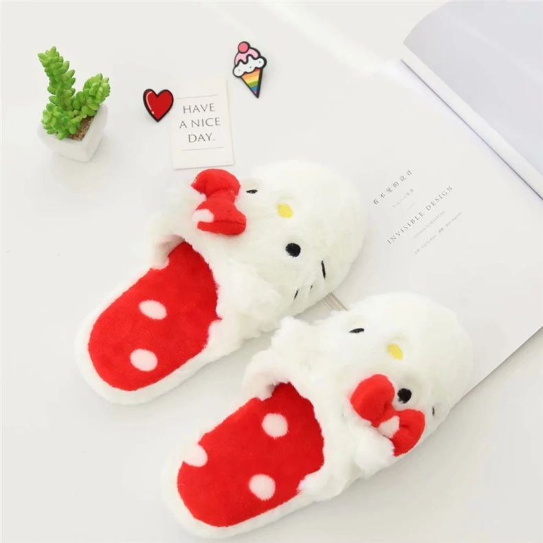 Kawaii Flip Flop My Melody Warm Kuromi Slippers For Women Kawaii Flip Flop My Melody Warm Kuromi Slippers For Women