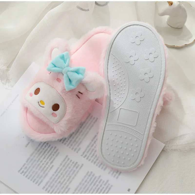Cartoon Warm Indoor Casual Open Toe Flat Comfort Slippers For Women Cartoon Warm Indoor Casual Open Toe Flat Comfort Slippers For Women