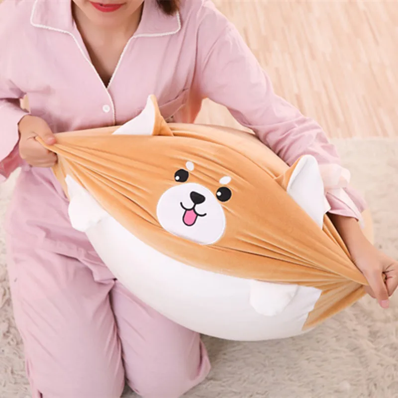 Animal Cartoon Fat Dog/Cat/Totoro/Penguin/Pig/Frog Plush Toy Stuffed Cushion Pillow