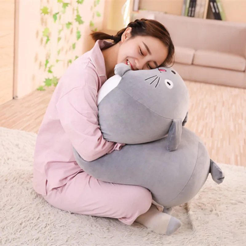 Animal Cartoon Fat Dog/Cat/Totoro/Penguin/Pig/Frog Plush Toy Stuffed Cushion Pillow