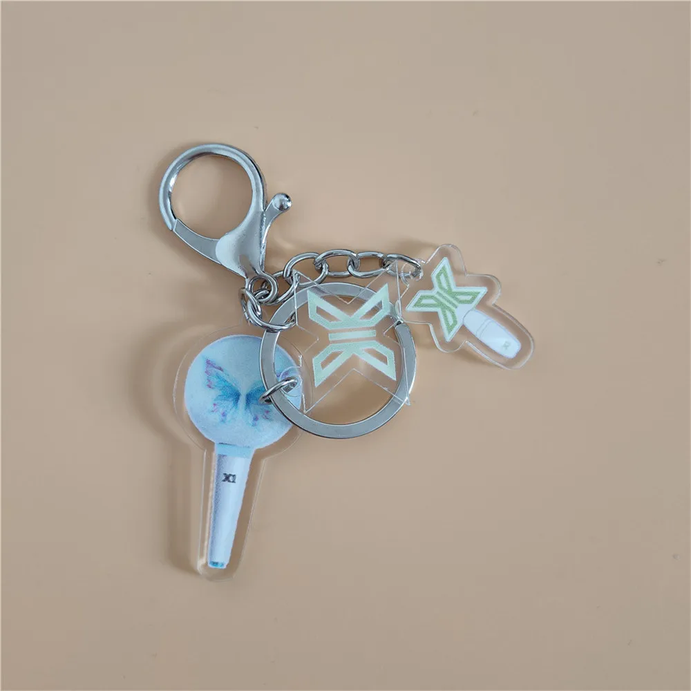 K-Pop Ateez Twice Izone NCT Stray Kids GOT7 Seventeen Light Stick Keychain