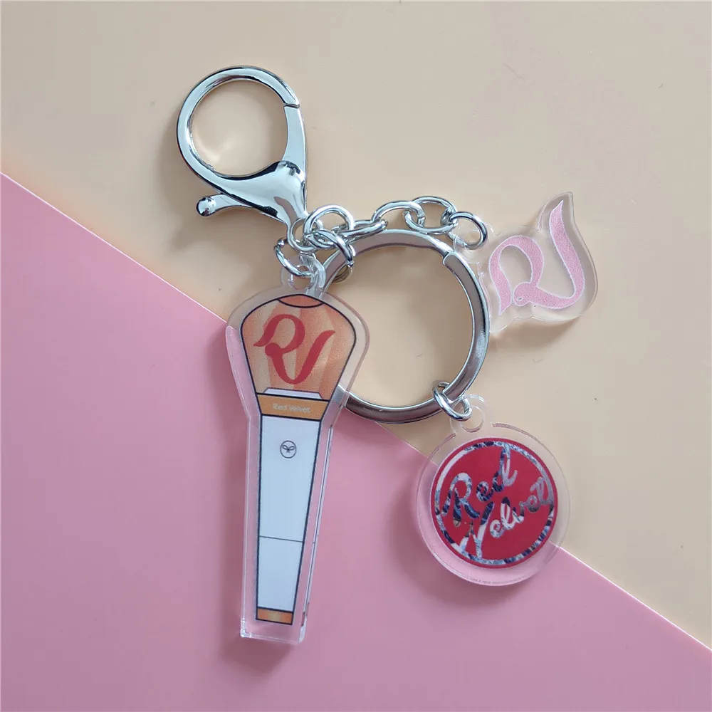 K-Pop Ateez Twice Izone NCT Stray Kids GOT7 Seventeen Light Stick Keychain