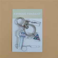 K-Pop Ateez Twice Izone NCT Stray Kids GOT7 Seventeen Light Stick Keychain K-Pop Ateez Twice Izone NCT Stray Kids GOT7 Seventeen Light Stick Keychain