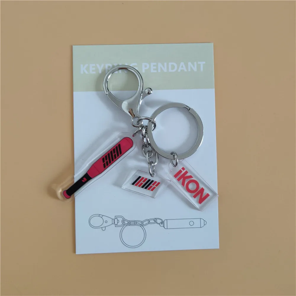 K-Pop Ateez Twice Izone NCT Stray Kids GOT7 Seventeen Light Stick Keychain