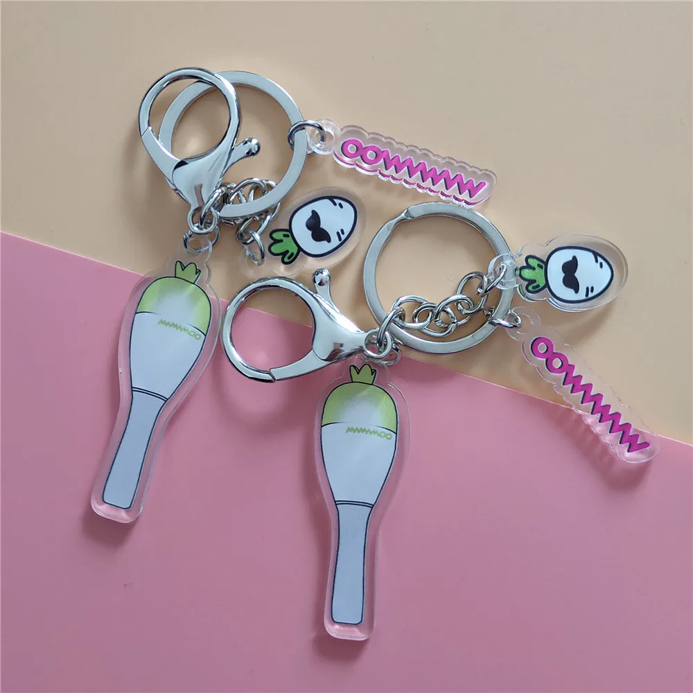 K-Pop Ateez Twice Izone NCT Stray Kids GOT7 Seventeen Light Stick Keychain