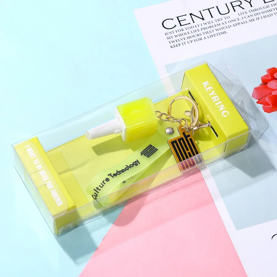 K-Pop Bangtan Boys Seventeen Twice Nct Got7 Light Stick Key Chain