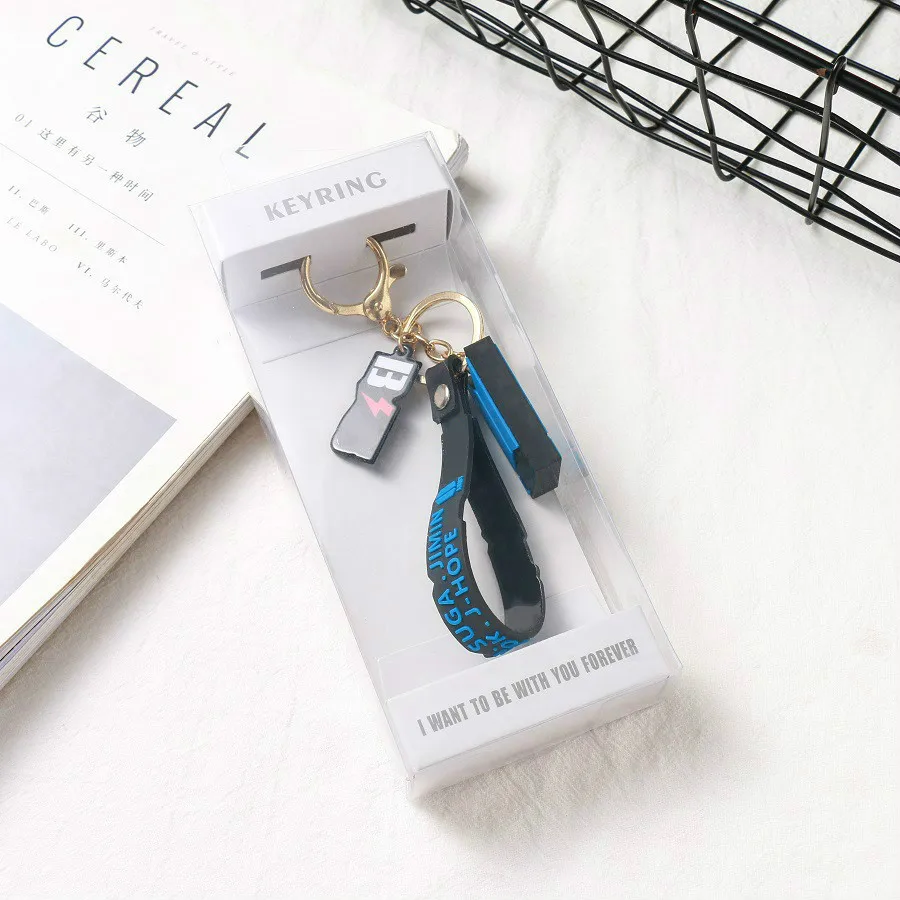 K-Pop Bangtan Boys Seventeen Twice Nct Got7 Light Stick Key Chain