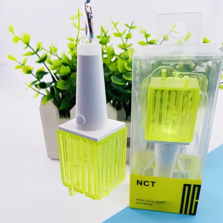 K-Pop NCT Fluorescent Mini Green Light Stick Hanging Key Chain