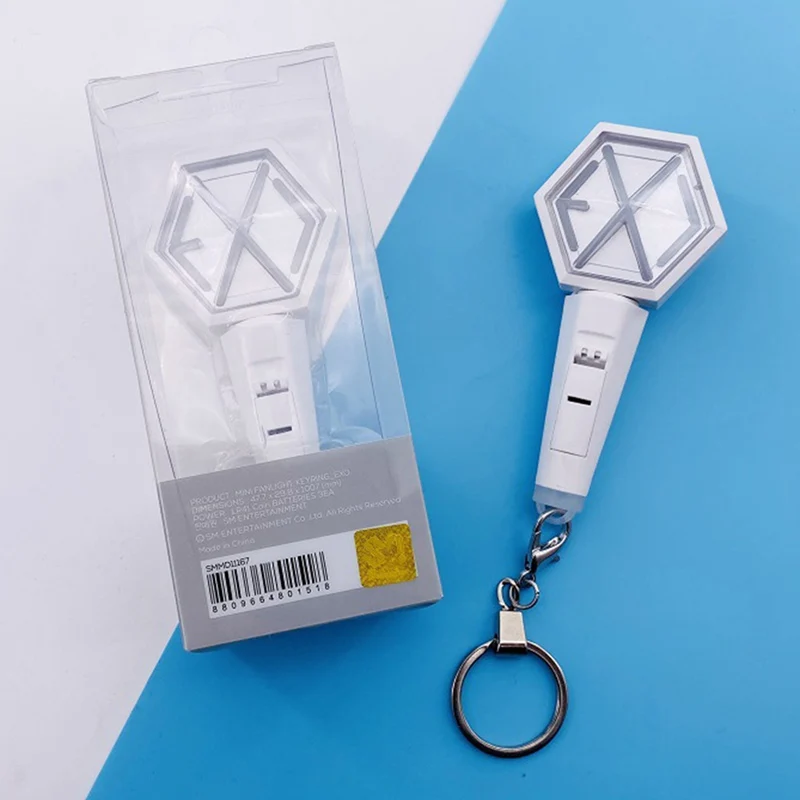 K-Pop Exo Mini Light Stick Hanging Key Chain