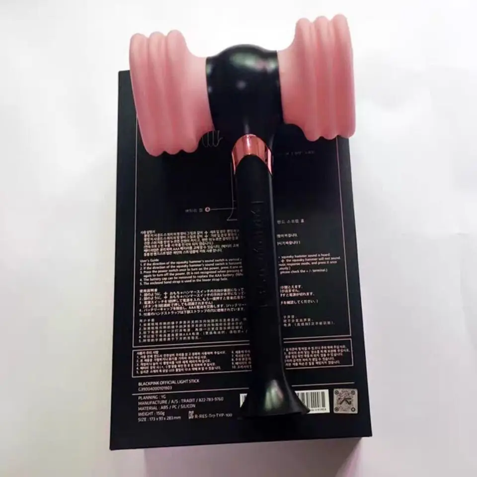 K-Pop Black Pink Blink Bomb Special Edition Hammer Light Stick K-Pop Black Pink Blink Bomb Special Edition Hammer Light Stick