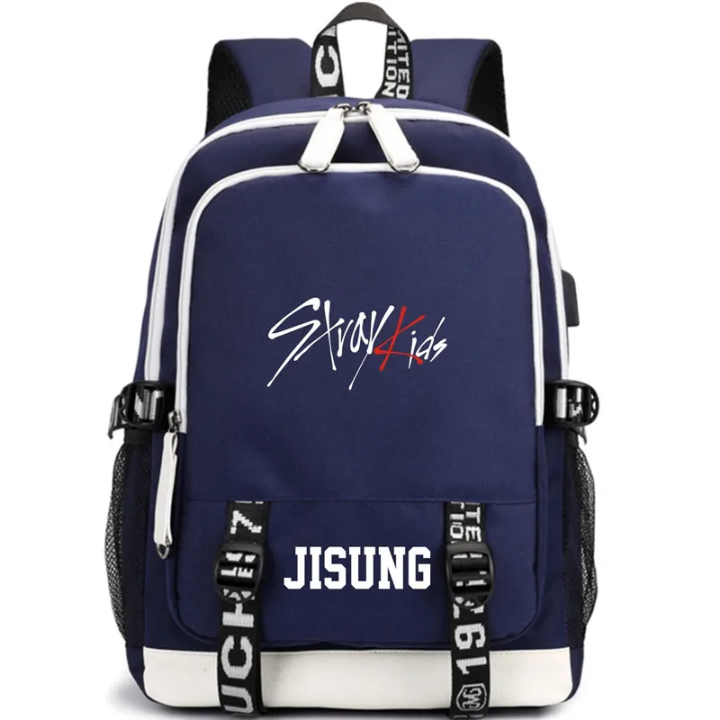 K-Pop Stray Kids Jisung Woojin Seungmin Minho Jeongin Felix Changbin Hyunjin Ljj626 School Bag