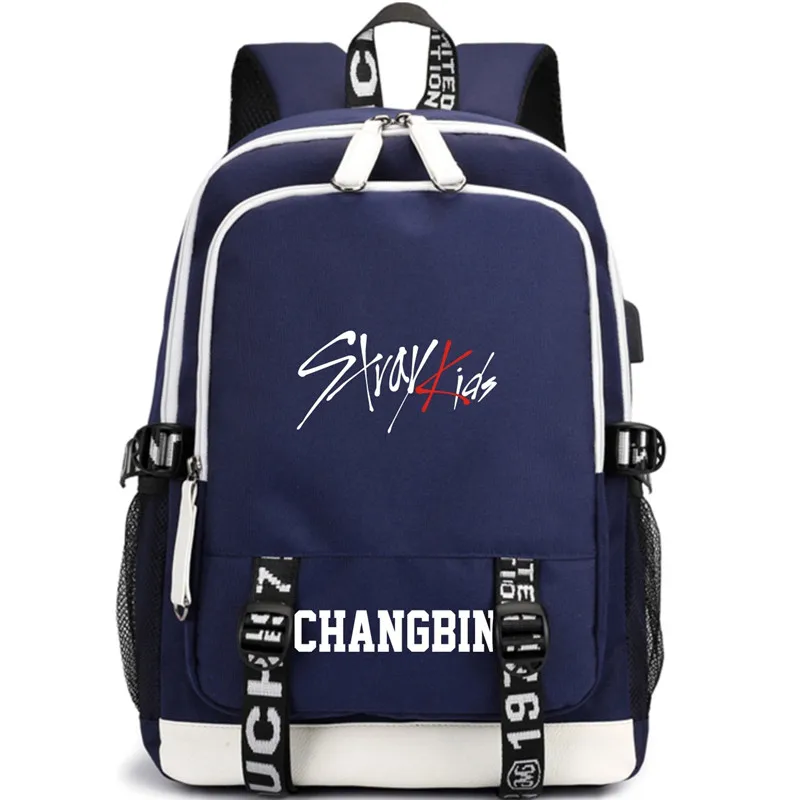 K-Pop Stray Kids Jisung Woojin Seungmin Minho Jeongin Felix Changbin Hyunjin Ljj626 School Bag