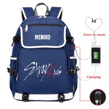 Stray Kids Plecak Szkolny Bang Chan Felix Woojin Minho Minho Travel/Laptop Bag Stray Kids Plecak Szkolny Bang Chan Felix Woojin Minho Minho Travel/Laptop Bag