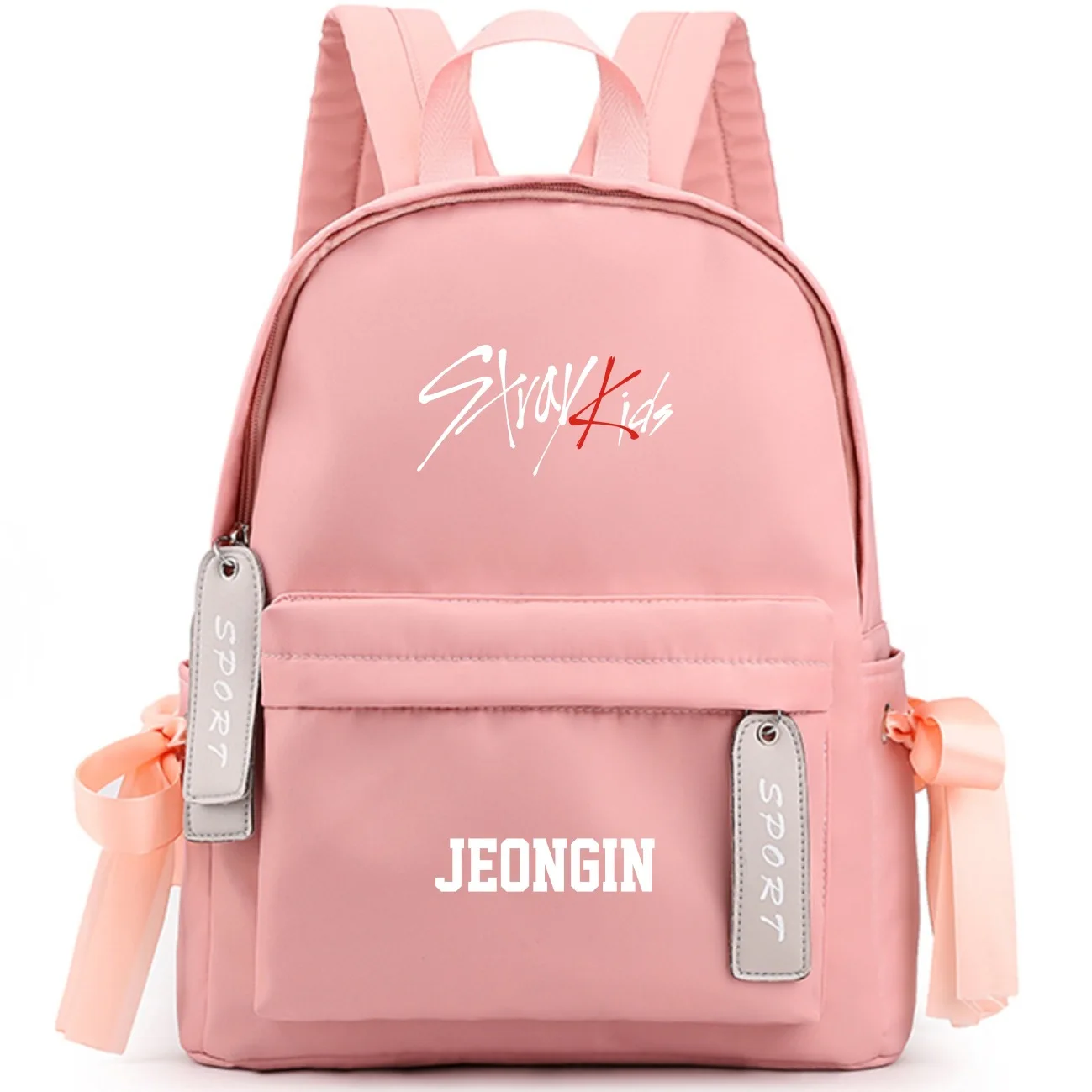 K-Pop Stray Kids Large Capacity School Bag With Bowknot Ribbon