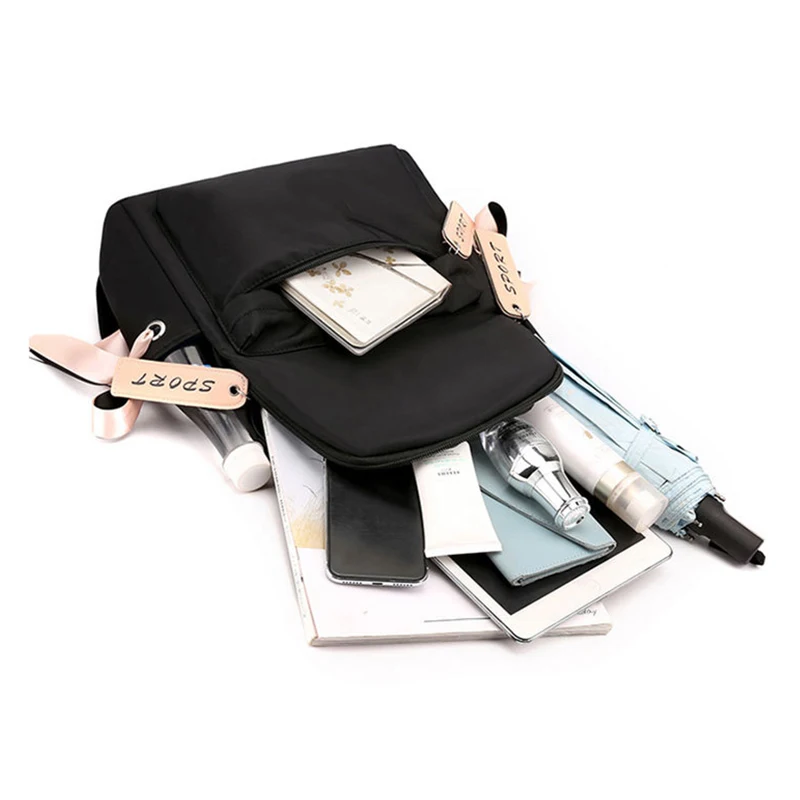 K-Pop Stray Kids Large Capacity School Bag With Bowknot Ribbon