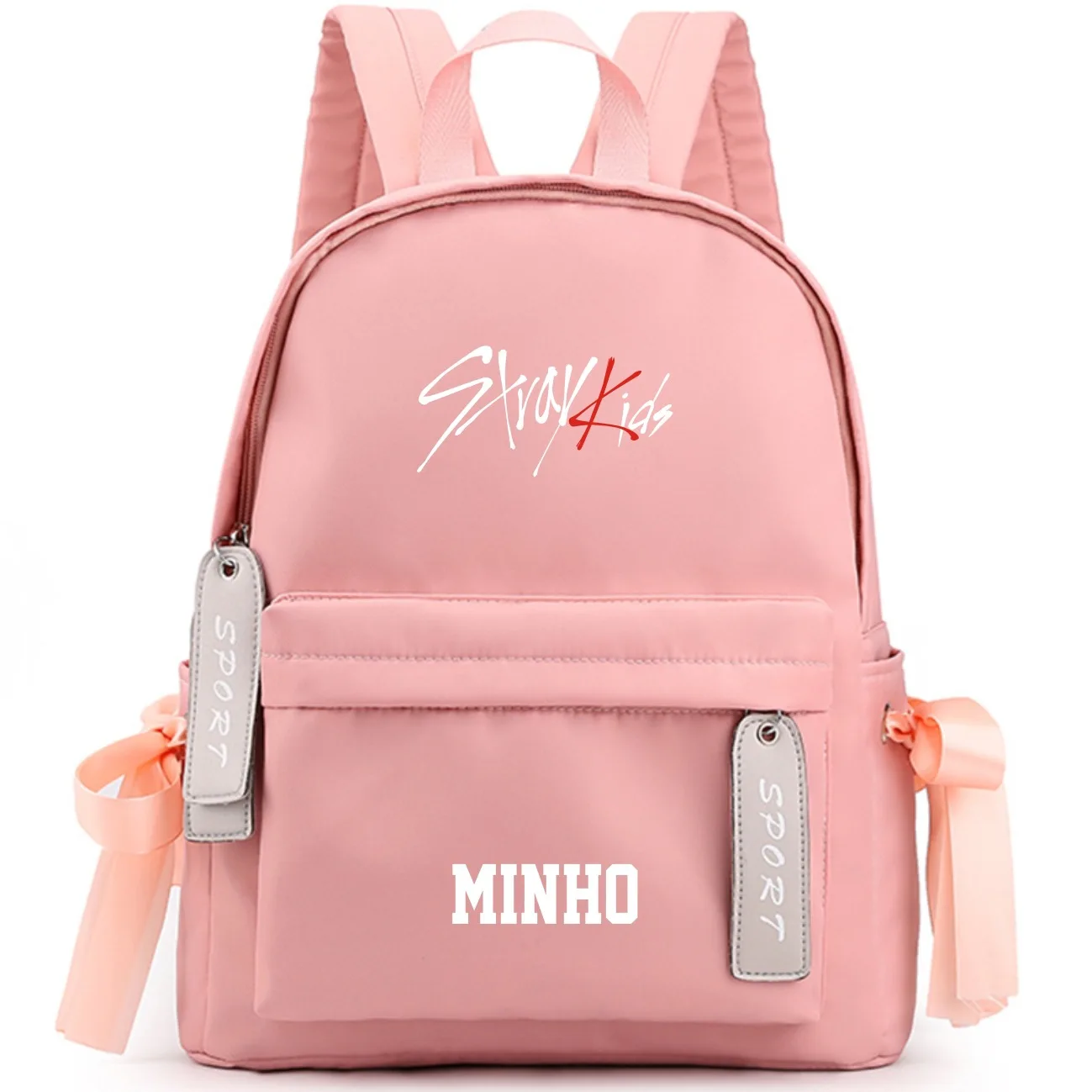 K-Pop Stray Kids Large Capacity School Bag With Bowknot Ribbon