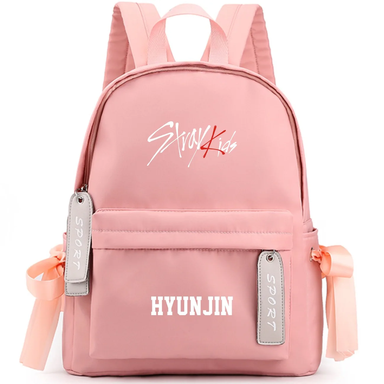 K-Pop Stray Kids Large Capacity School Bag With Bowknot Ribbon