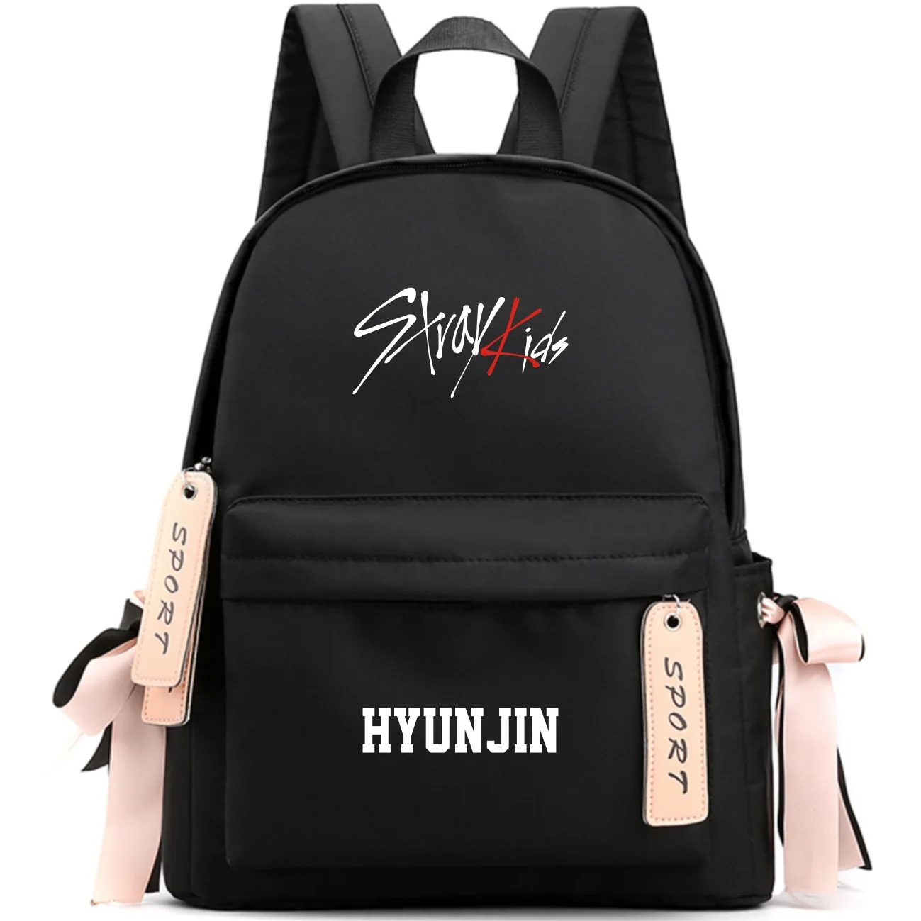 K-Pop Stray Kids Large Capacity School Bag With Bowknot Ribbon
