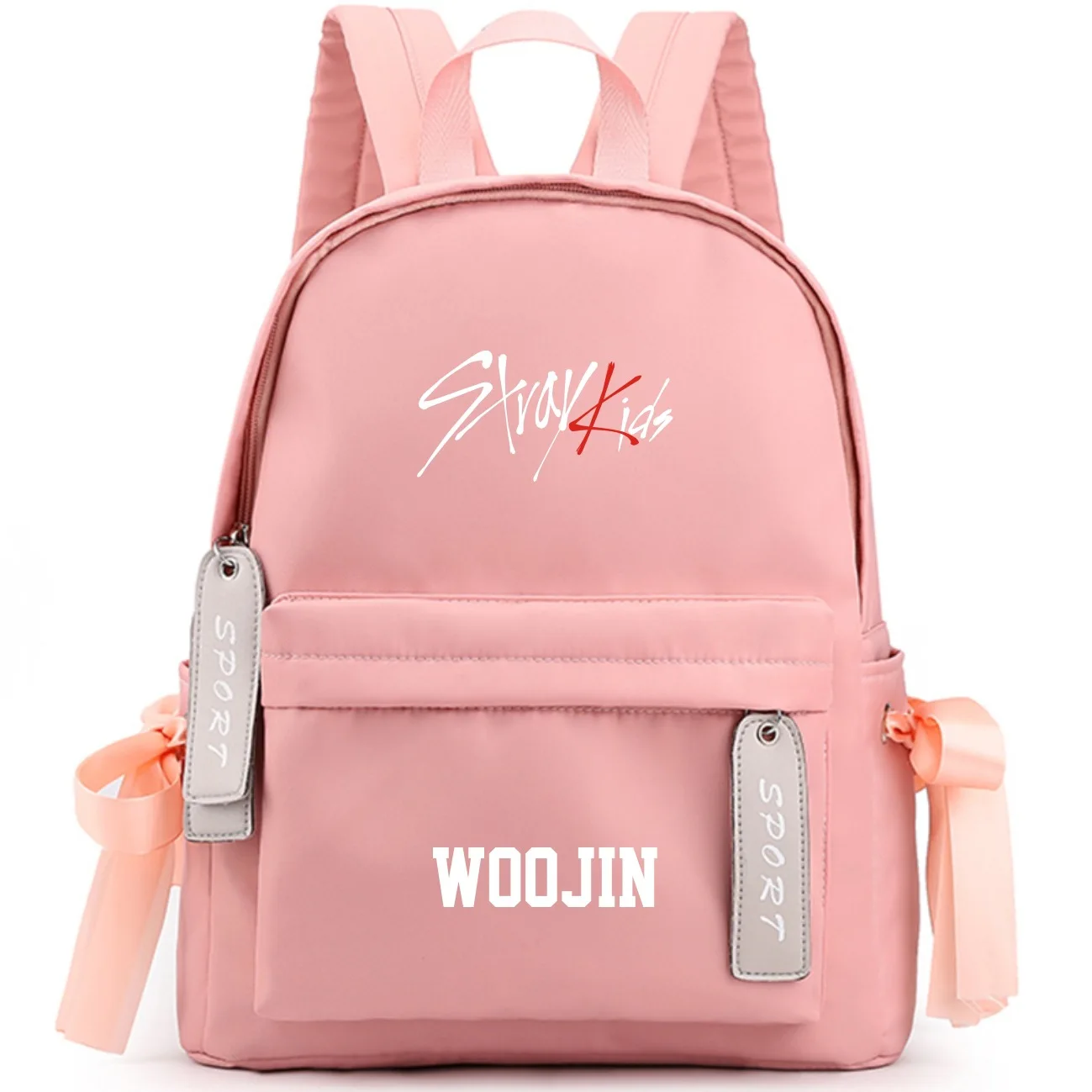 K-Pop Stray Kids Large Capacity School Bag With Bowknot Ribbon