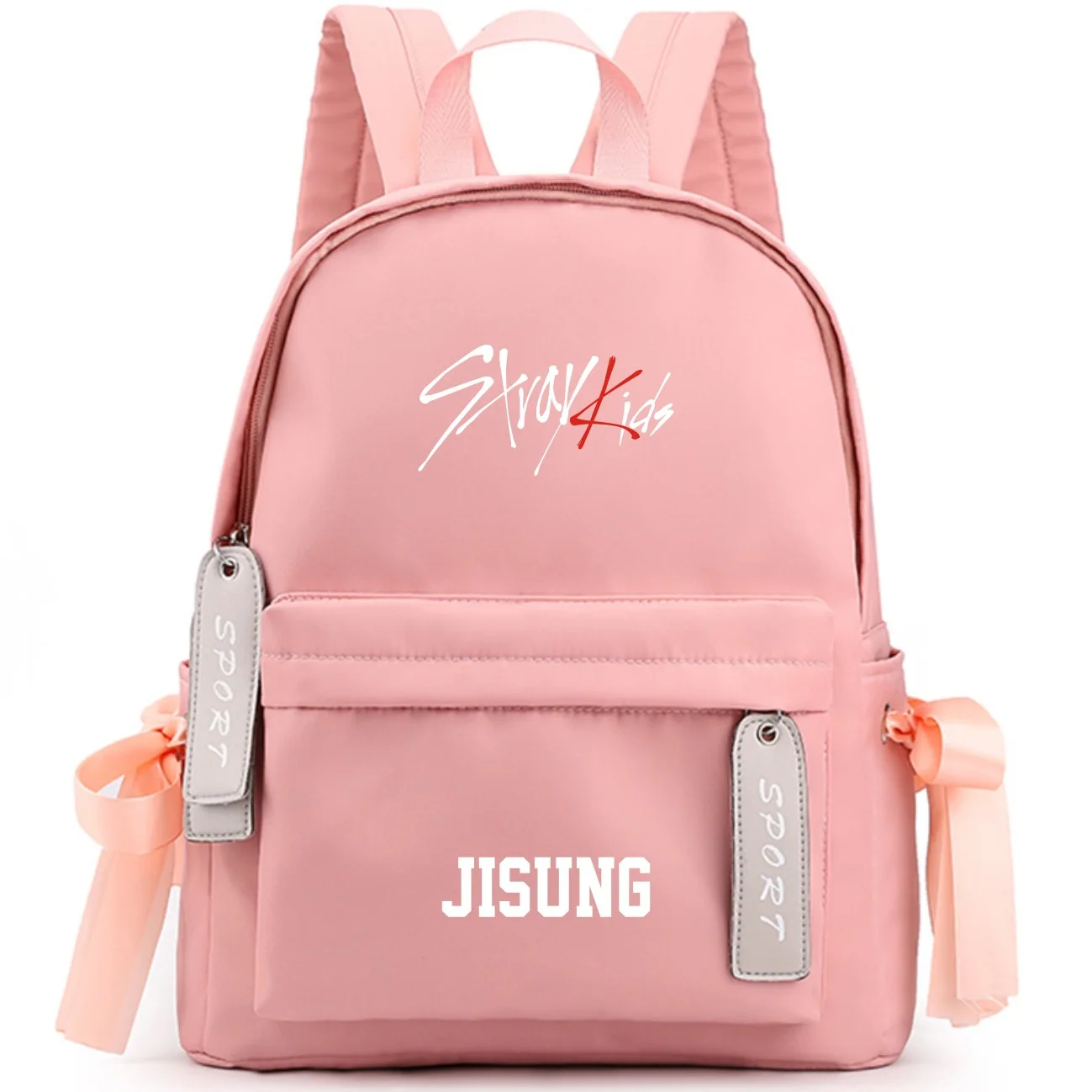 K-Pop Stray Kids Large Capacity School Bag With Bowknot Ribbon