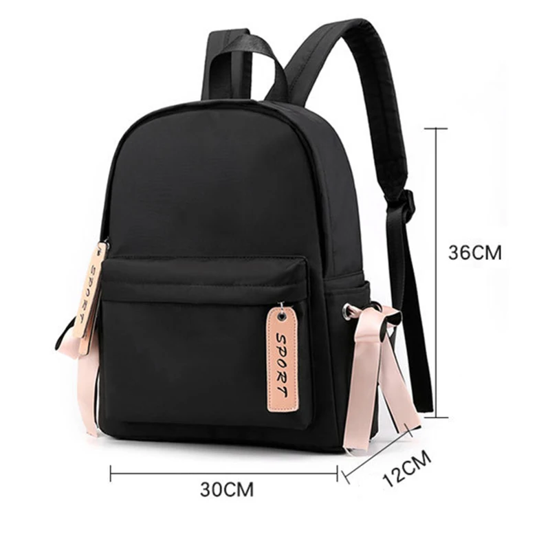 K-Pop Stray Kids Large Capacity School Bag With Bowknot Ribbon