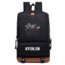 Stray Kids Bang Chan Hyun Jin Printing Canvas Backpack Stray Kids Bang Chan Hyun Jin Printing Canvas Backpack