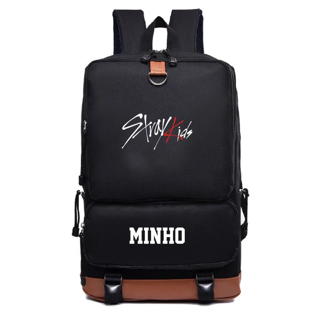 Stray Kids Bang Chan Hyun Jin Printing Canvas Backpack