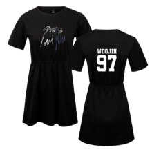 Stray Kids I Am You Print Short Sleeve Dress Stray Kids I Am You Print Short Sleeve Dress