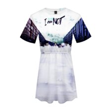 K-Pop Stray Kids 3D Printed Short Sleeve Dress For Women K-Pop Stray Kids 3D Printed Short Sleeve Dress For Women