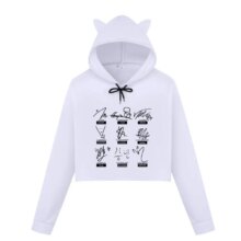 Stray Kids K-Pop Printed Casual Crop Top Hoodies Stray Kids K-Pop Printed Casual Crop Top Hoodies
