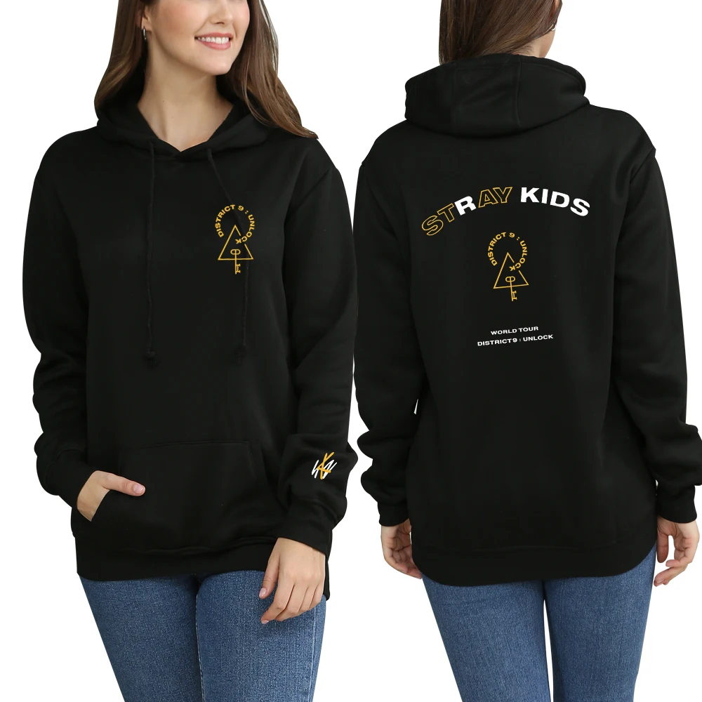 K-Pop Stray Kids Concert District 9 Unlock Oversized Hoodies K-Pop Stray Kids Concert District 9 Unlock Oversized Hoodies