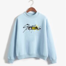 K-Pop Stray Kids I Am Who Print Crewneck Fleece Hoodies K-Pop Stray Kids I Am Who Print Crewneck Fleece Hoodies