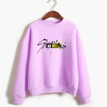 K-Pop Stray Kids I Am Who Print Crewneck Fleece Hoodies K-Pop Stray Kids I Am Who Print Crewneck Fleece Hoodies