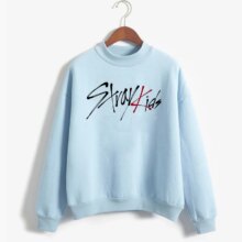 K-Pop Stray Kids I Am Who Print Crewneck Fleece Hoodies K-Pop Stray Kids I Am Who Print Crewneck Fleece Hoodies