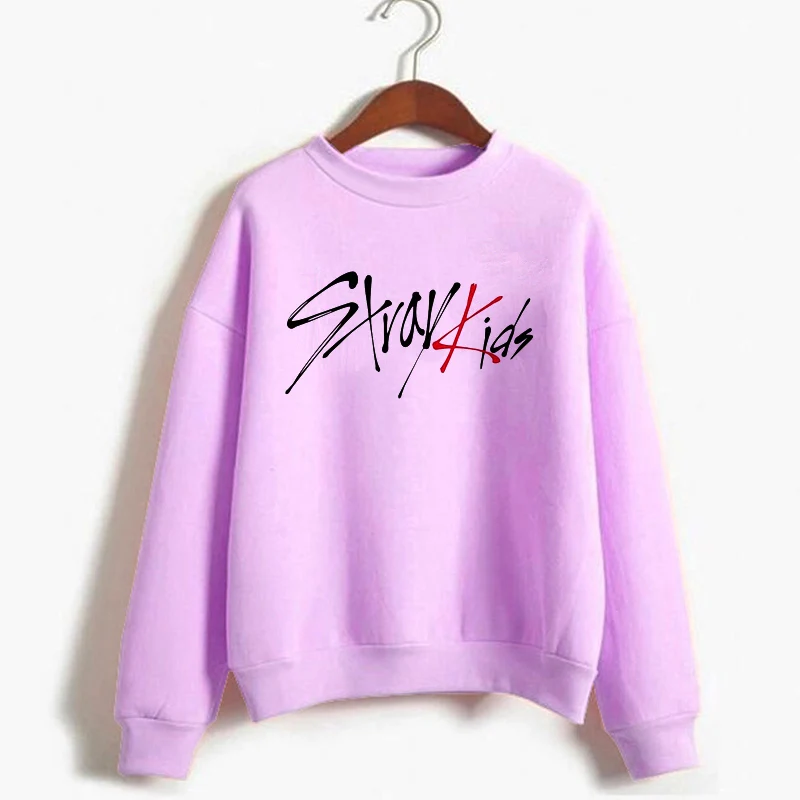 K-Pop Stray Kids I Am Who Print Crewneck Fleece Hoodies