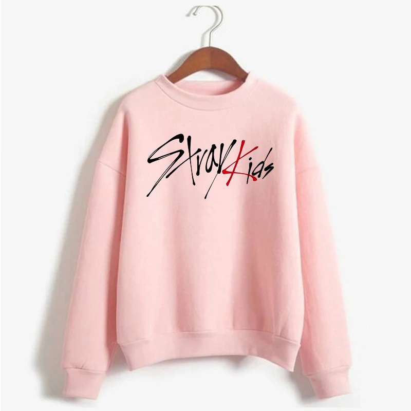 K-Pop Stray Kids I Am Who Print Crewneck Fleece Hoodies