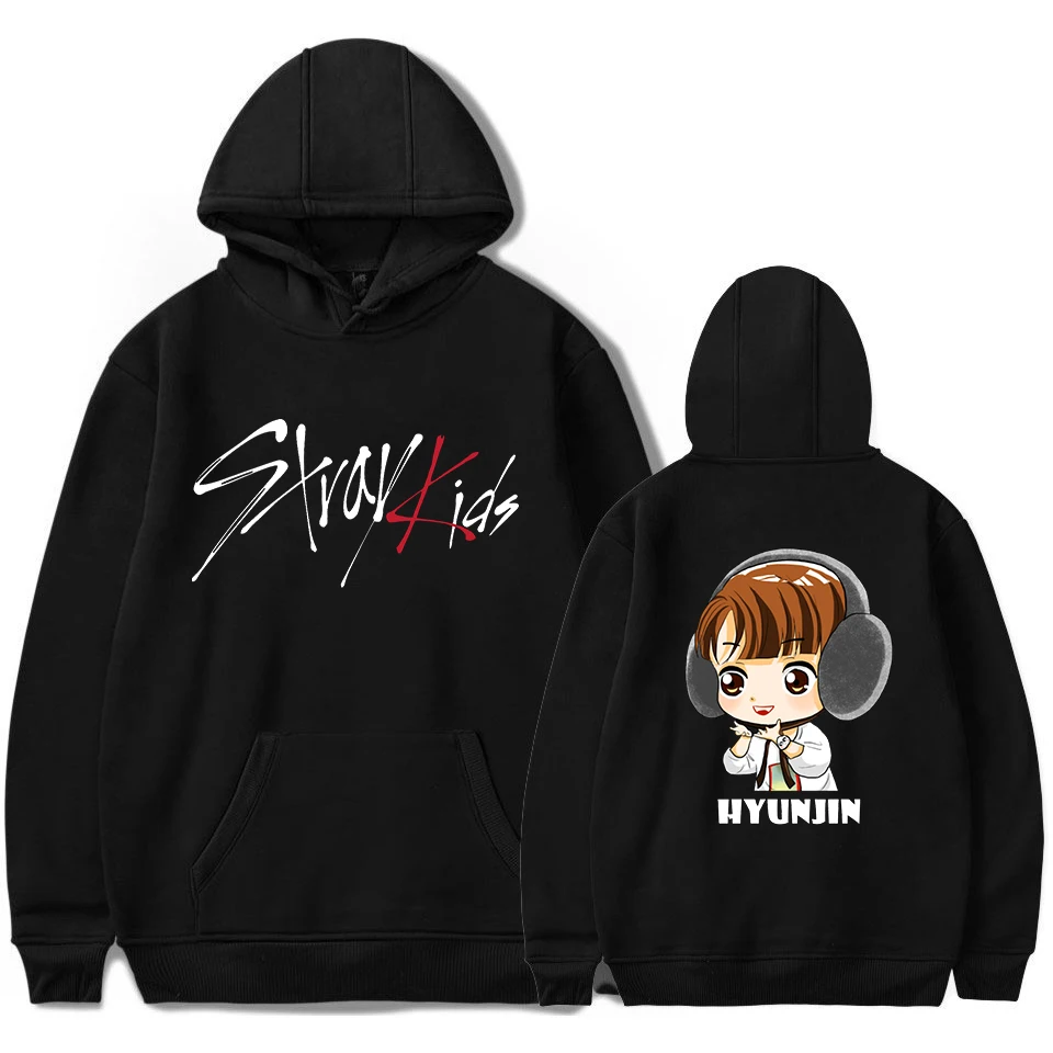 Stray Kids Harajuku Bluzy Damskie Casual Hoodies