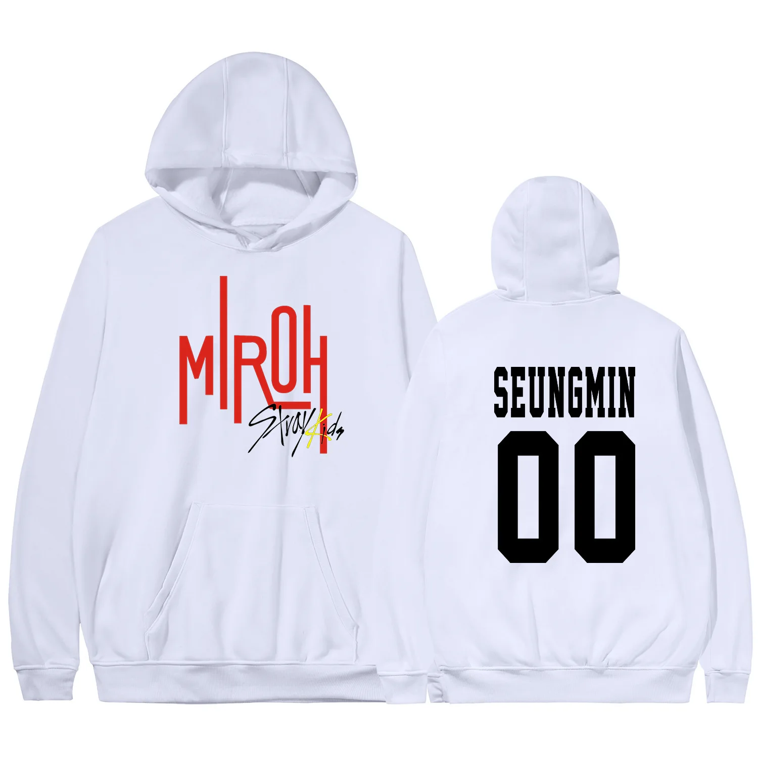 K-Pop Stray Kids Album Miroh Crewneck Fleece Hoodies With Pocket