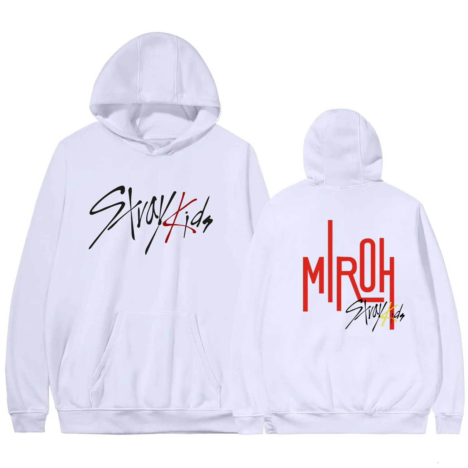 K-Pop Stray Kids Album Miroh Crewneck Fleece Hoodies With Pocket