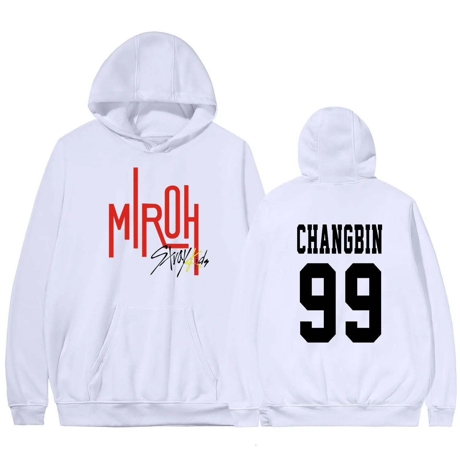 K-Pop Stray Kids Album Miroh Crewneck Fleece Hoodies With Pocket