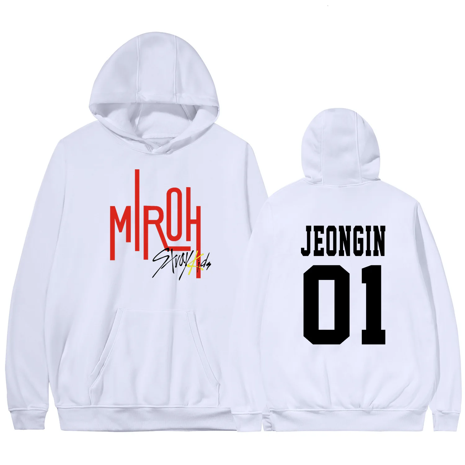 K-Pop Stray Kids Album Miroh Crewneck Fleece Hoodies With Pocket