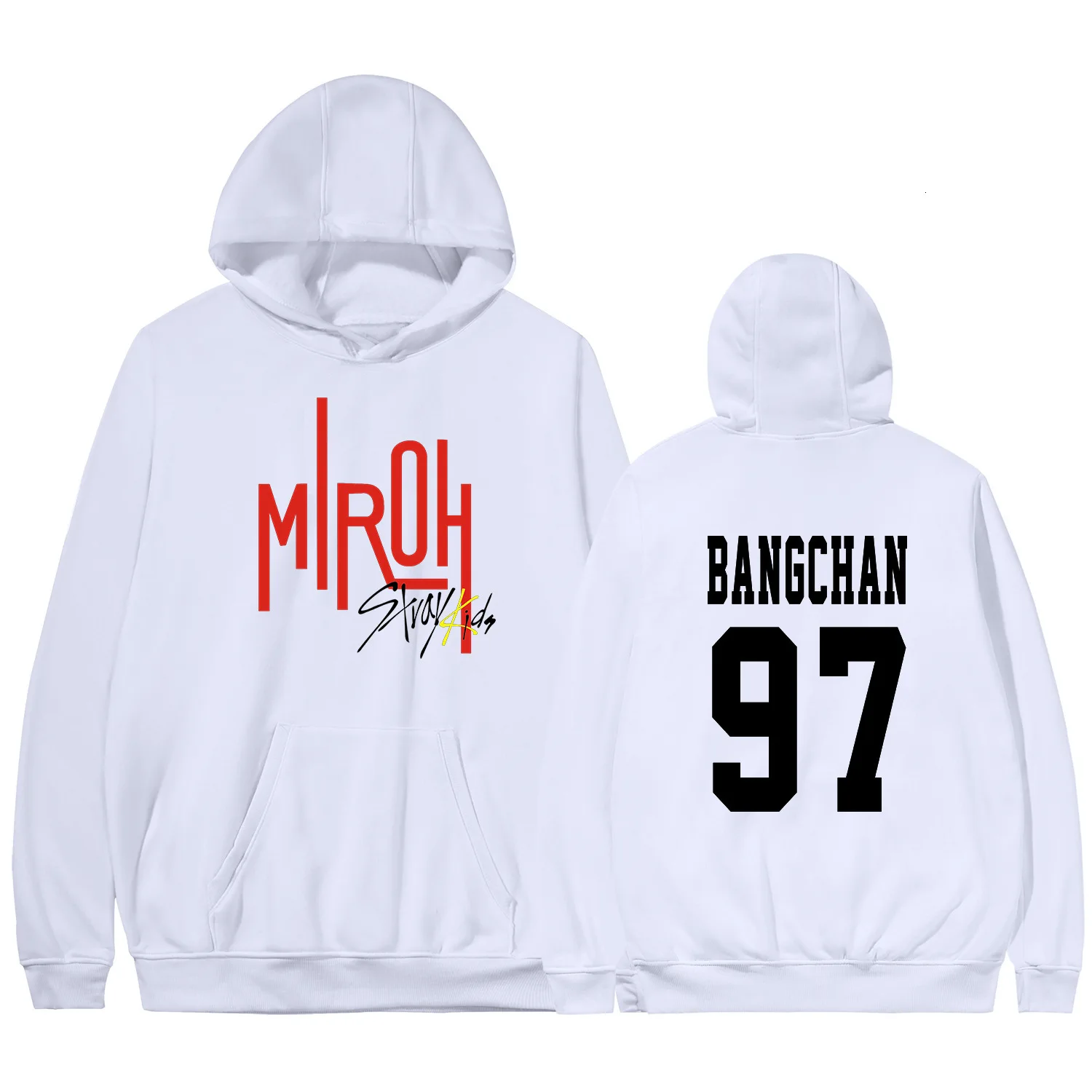 K-Pop Stray Kids Album Miroh Crewneck Fleece Hoodies With Pocket