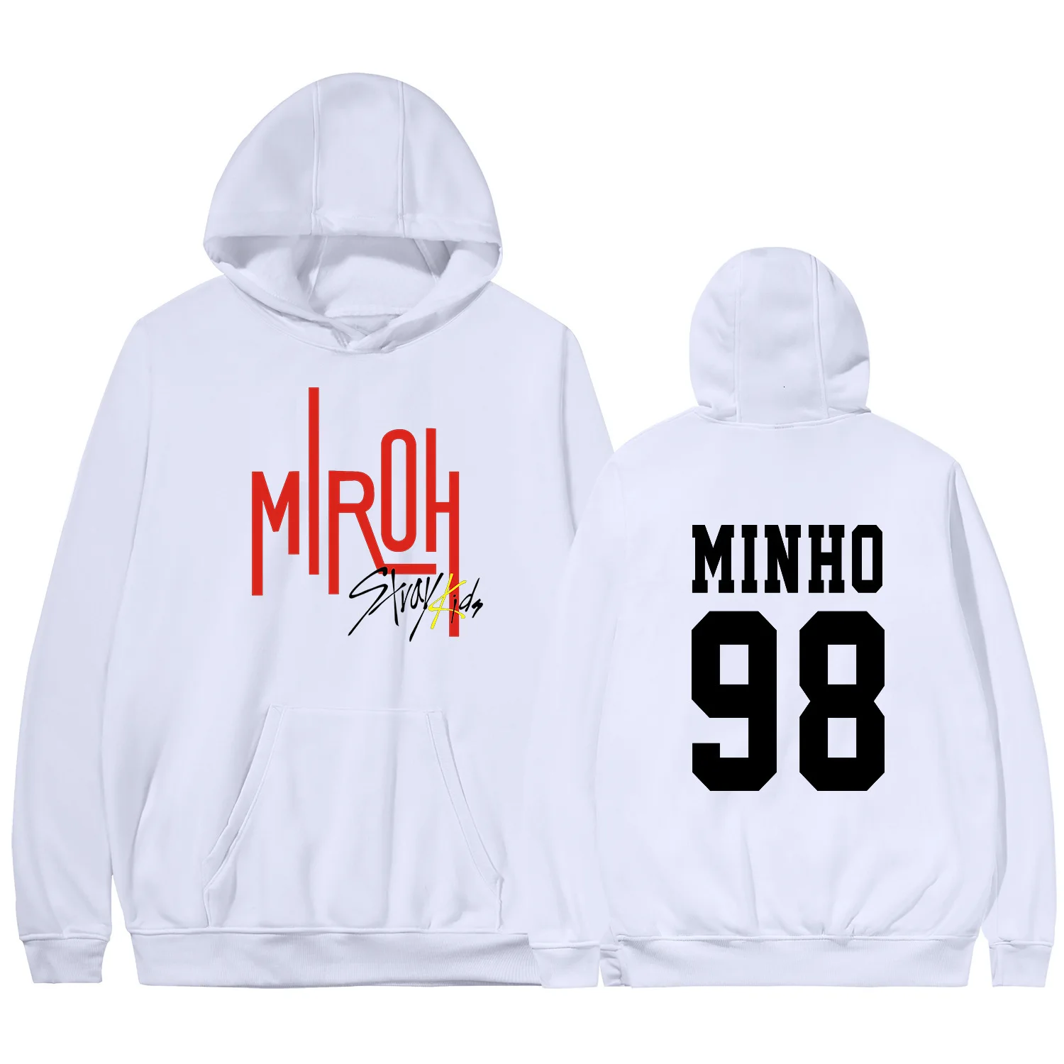 K-Pop Stray Kids Album Miroh Crewneck Fleece Hoodies With Pocket